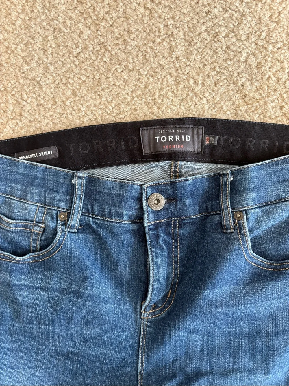 torrid Blue Skinny Jeans